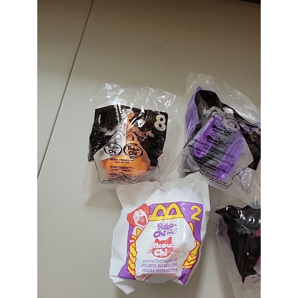 McDonald’s‎ Happy Meal Sega Robo Chi pet  Poo Dino meow Teddy mixed lot - Picture 2 of 11